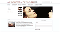 Desktop Screenshot of lesenfantsdelapsychanalyse.com