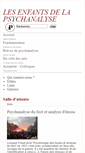 Mobile Screenshot of lesenfantsdelapsychanalyse.com