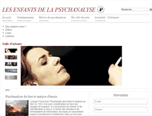 Tablet Screenshot of lesenfantsdelapsychanalyse.com